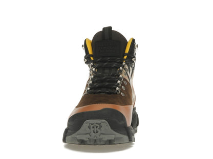 Burberry Vintage Check Tor Boots Beige Brown Black
