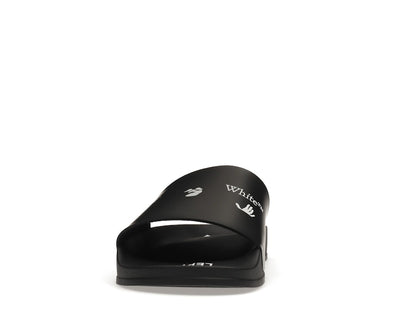 OFF-WHITE Drowning Man Logo Slides Black White FW21