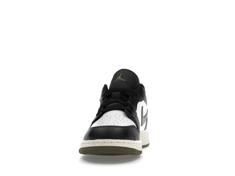 Jordan 1 Low Black Toe Medium Olive (GS)