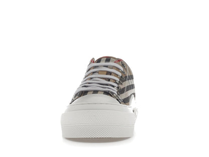 Burberry Vintage Check Cotton Sneakers Archive Beige White (Women's)