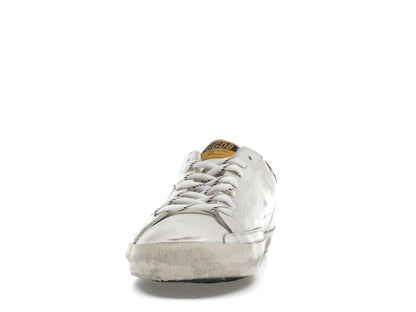 Golden Goose Super-Star White Grey Brown Heel Tab
