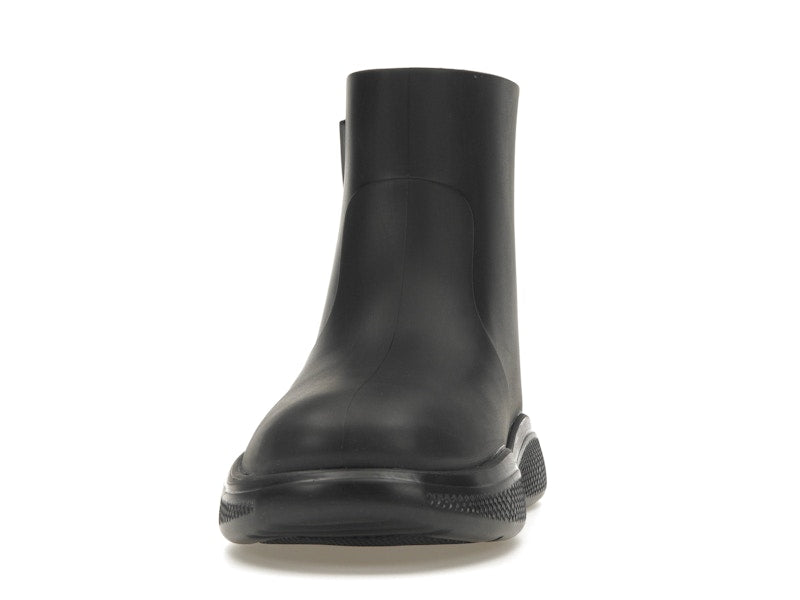 Prada Pull-On Rain Booties Black Rubber
