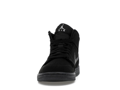 Jordan 1 Mid Black Black White