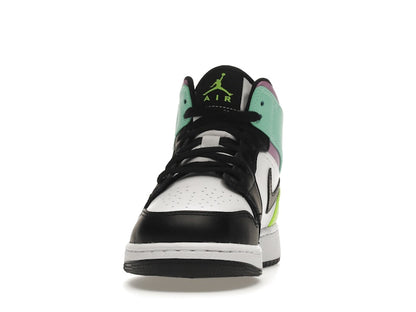 Jordan 1 Mid Pastel Black Toe (GS)