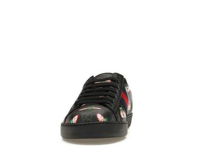 Gucci Ace Bee Print Black