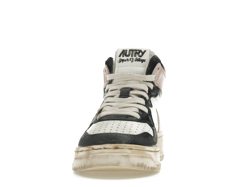 Autry Medalist Leather Mid Super Vintage White Pink Black (Women's)