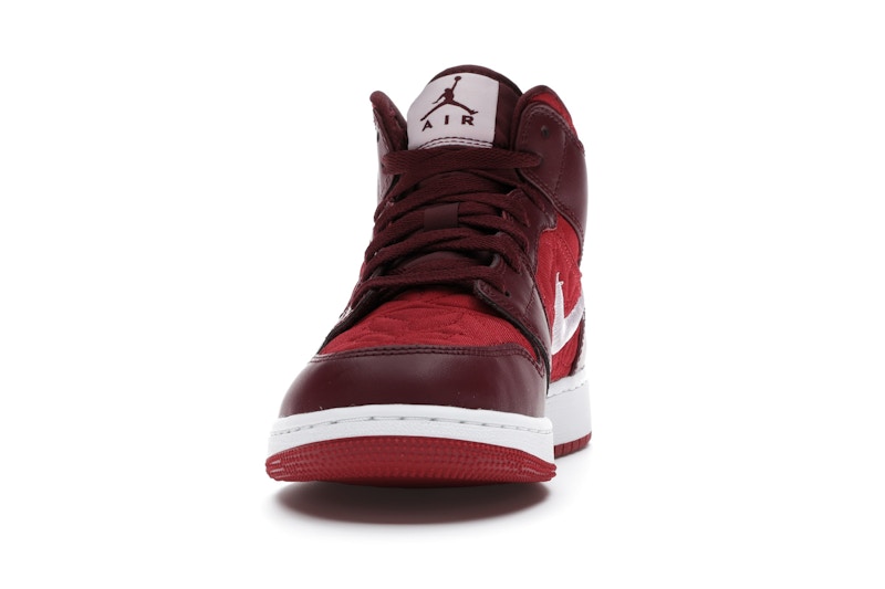 Jordan 1 Mid SE Red Quilt (GS)