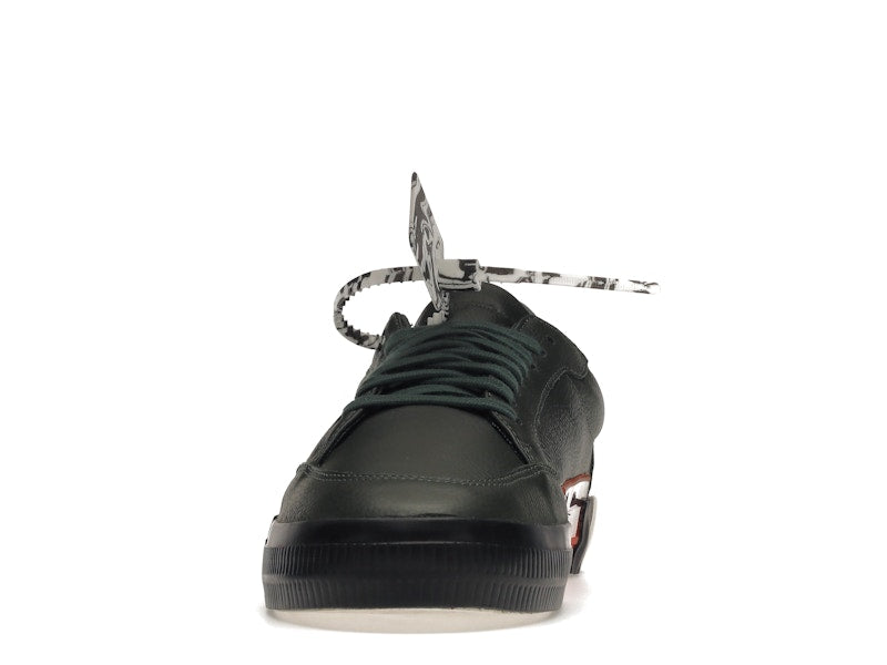 OFF-WHITE Vulc Low Dark Green Leather