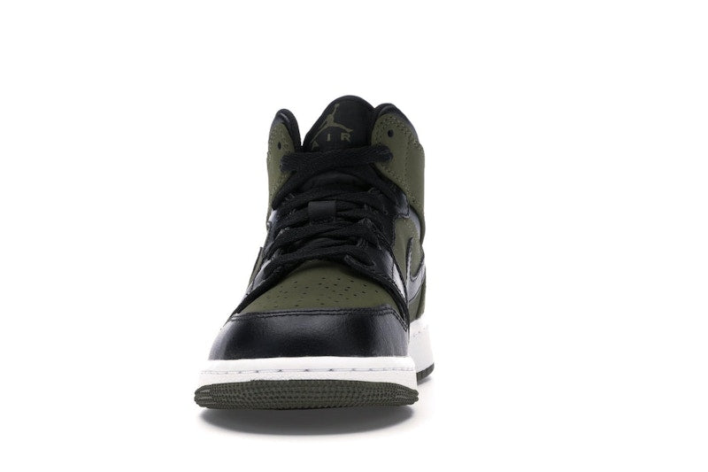 Jordan 1 Mid Olive Canvas Black (GS)