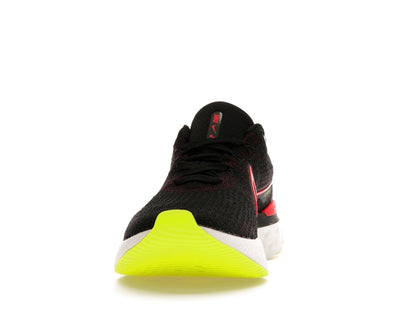 Nike React Infinity Run Flyknit 3 Black Siren Red Volt