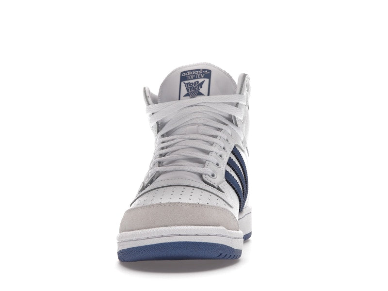 adidas Top Ten White Crew Blue