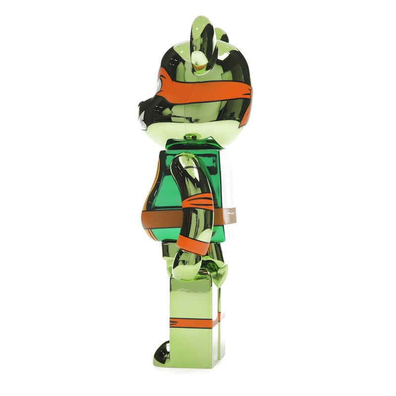 Bearbrick x Teenage Mutant Ninja Turtles Michelangelo 100% & 400% Set