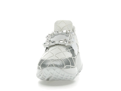 Roger Vivier Viv' Run Fabric Silver Crystal Buckle (Women's)