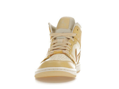 Jordan 1 Mid SE Pale Vanilla Metallic Gold (Women's)