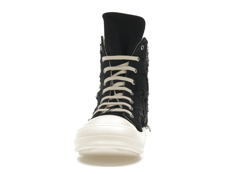 Rick Owens DRKSHDW Slashed Sneaks Black Milk