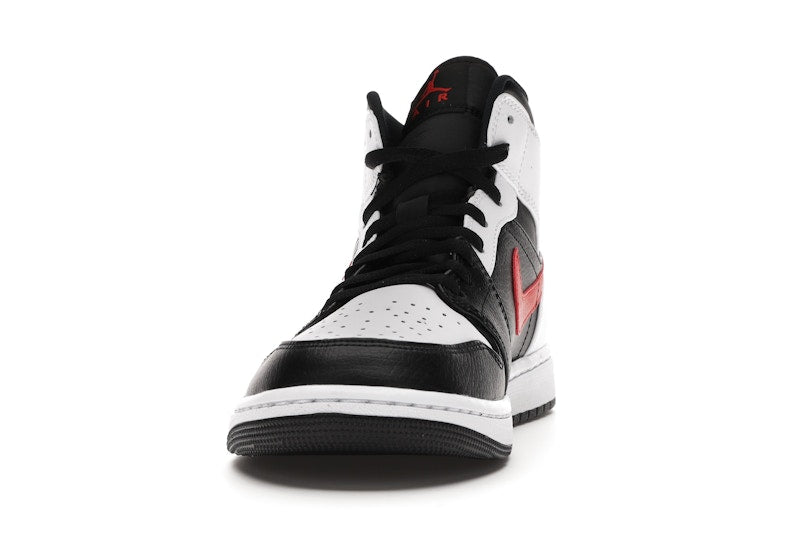 Jordan 1 Mid Black Chile Red White