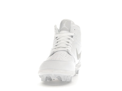 Jordan 1 Mid TD Cleat White Grey Fog
