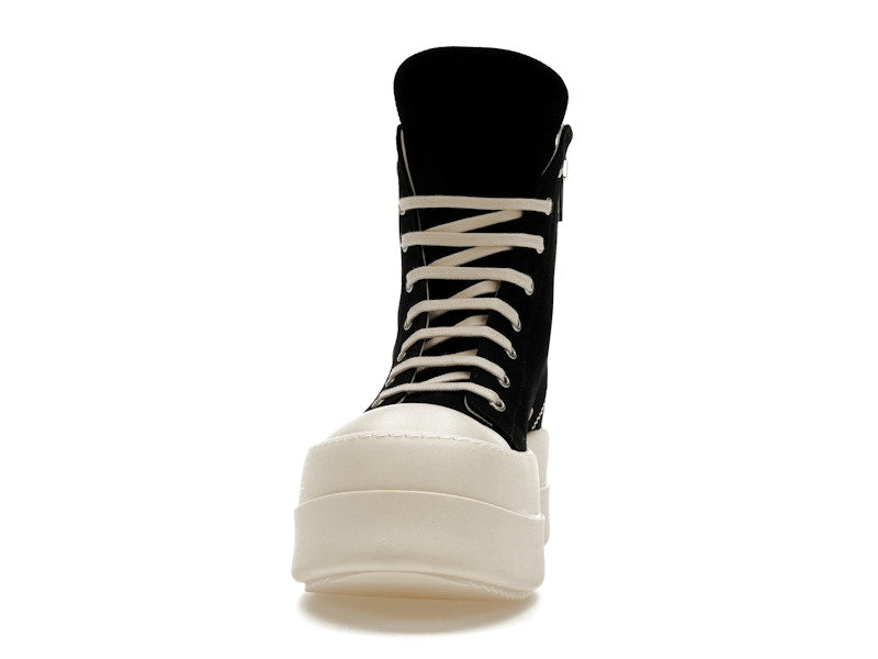 Rick Owens DRKSHDW Mega Bumper Canvas Sneaks Black Milk