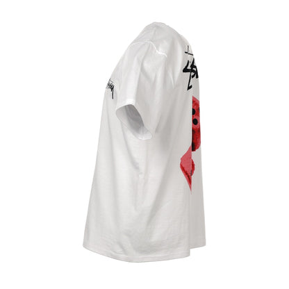 Stussy Fuzzy Dice Tee White