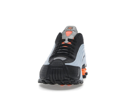 Nike Shox R4 Blue Tint Total Orange Black Metallic Silver (Women's)