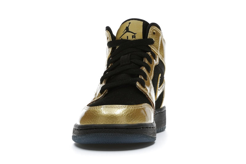 Jordan 1 Mid Metallic Gold Coin Black (GS)