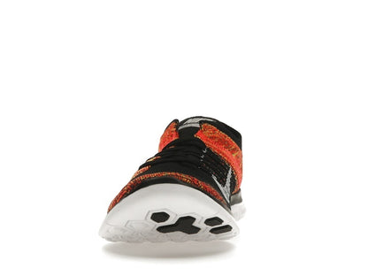 Nike Free Flyknit 4.0 Black Volt Bright Crimson