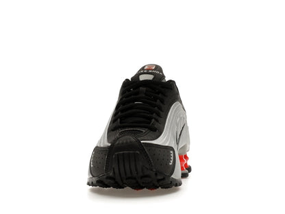 Nike Shox R4 Metallic Silver Black Picante Red (GS)