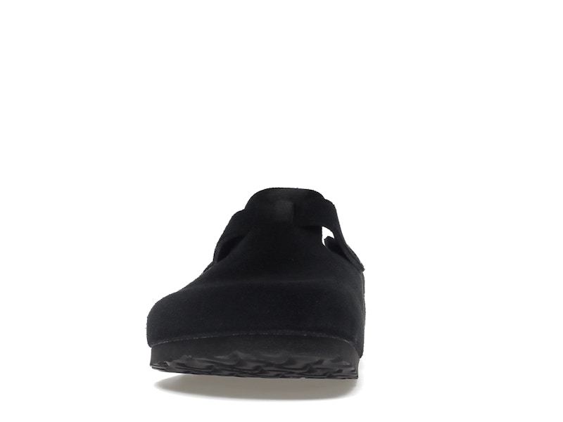 Birkenstock Boston Soft Footbed Suede Black