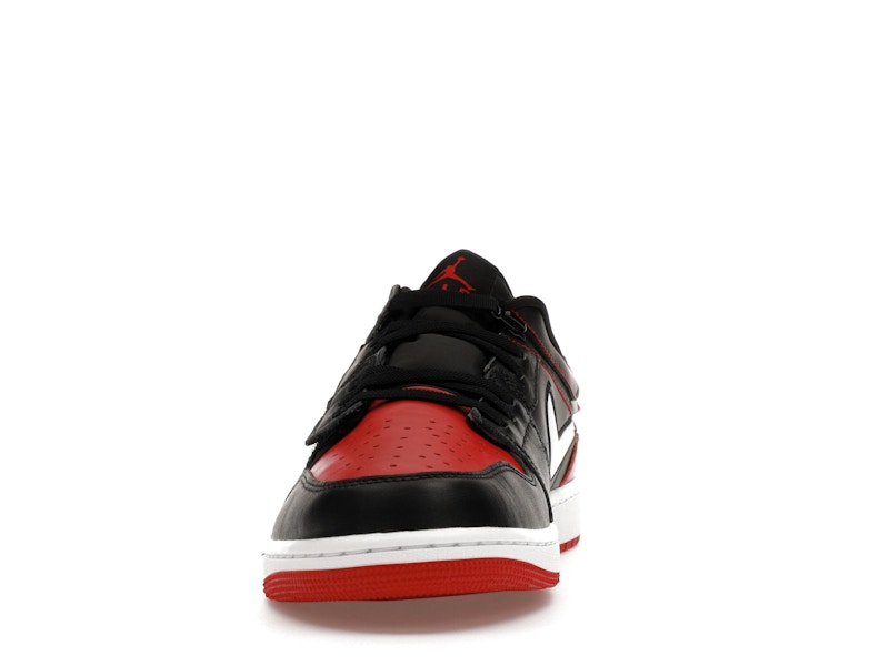 Jordan 1 Low FlyEase Black White Gym Red