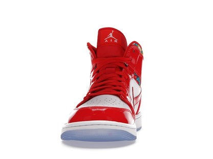 Jordan 1 Mid Barcelona Sweater Red Patent