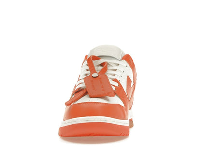 OFF-WHITE Out Of Office OOO Low Tops White Orange