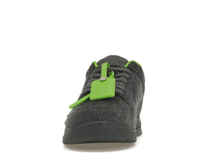 OFF-WHITE Out Of Office "OOO" Low Tops Grey Green Wool