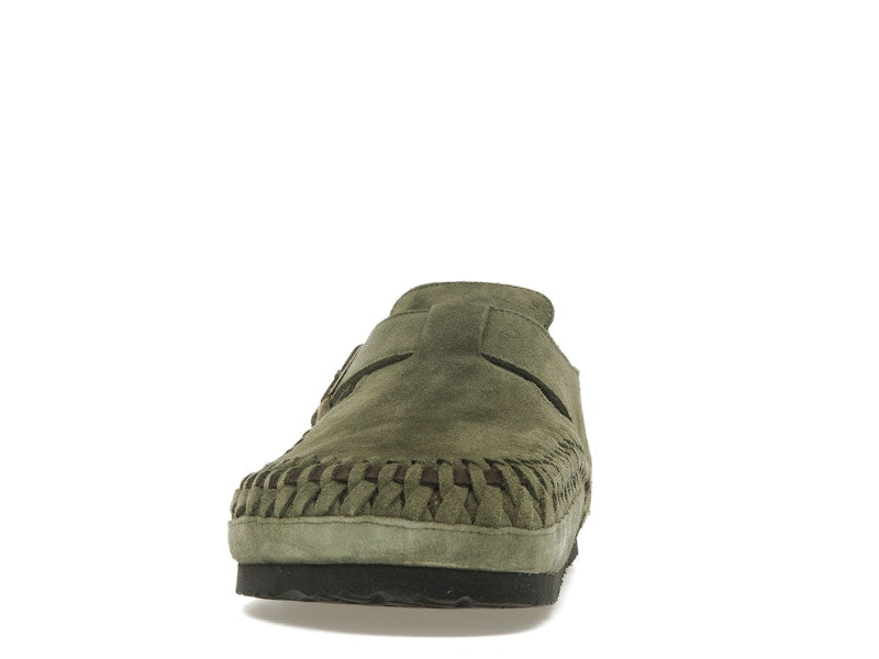 Birkenstock London Braided Shearling Kith Olive Night