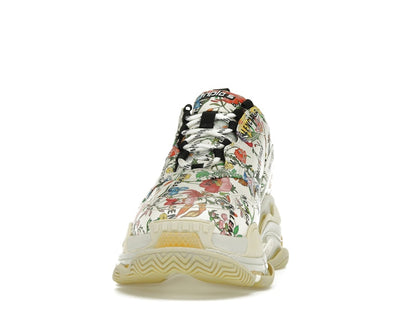 Gucci x Balenciaga The Hacker Project Triple S  Flora Print