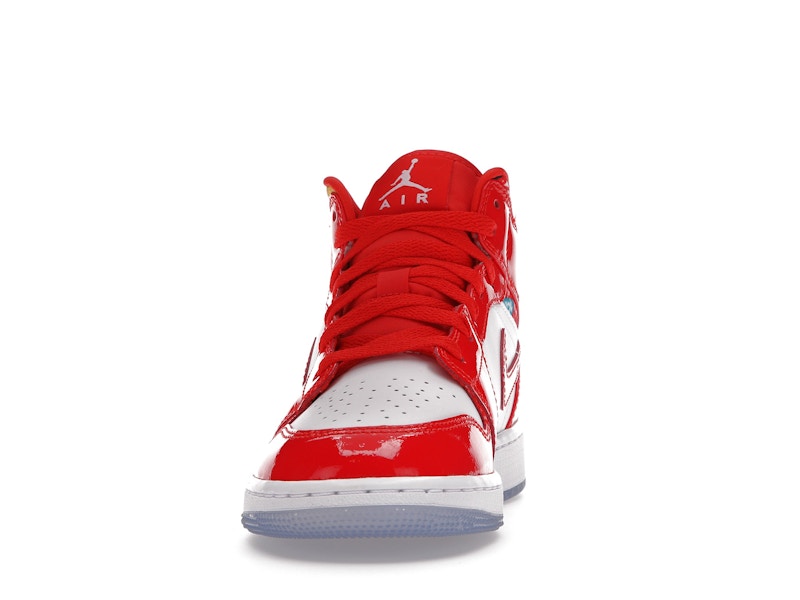 Jordan 1 Mid Barcelona Sweater Red Patent (GS)