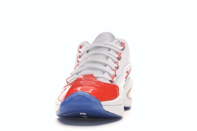 Reebok Question Low Patent Toe Orange