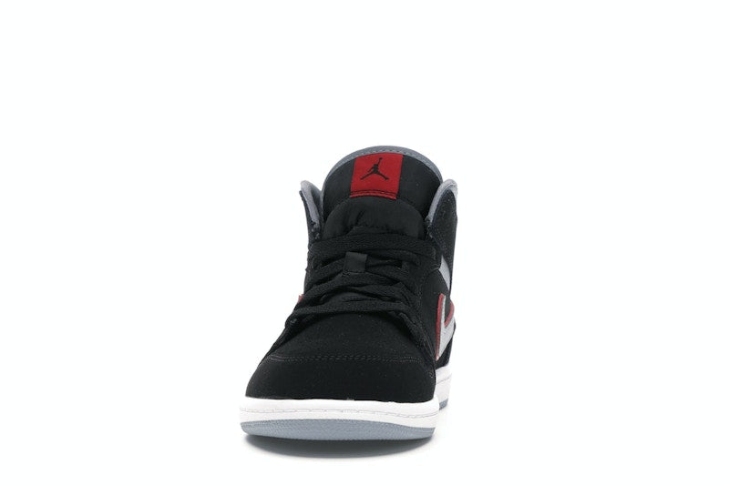 Jordan 1 Mid Black Particle Grey Gym Red (PS)