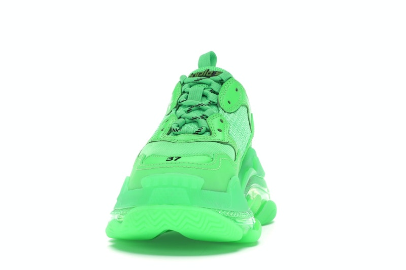 Balenciaga Triple S Neon Green Clear Sole (Women's)