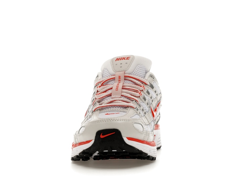 Nike P-6000 White Platinum Tint Black Picante Red (Women's)