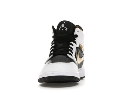 Jordan 1 Mid White Gold Black (GS)