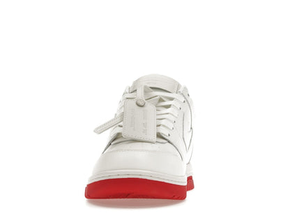 OFF-WHITE Out Of Office OOO Low Tops White Red