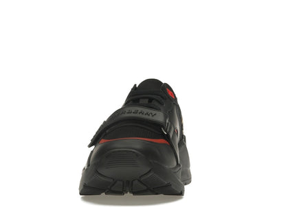 Burberry Check Suede Leather Sneakers Vintage Check-print Black