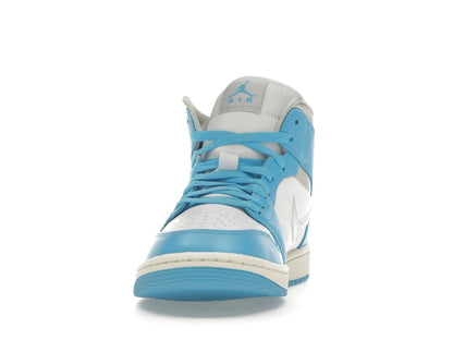 Jordan 1 Mid Dark Powder Blue White Sail Neutral Grey (Women's)