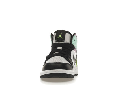 Jordan 1 Mid Pastel Black Toe (PS)