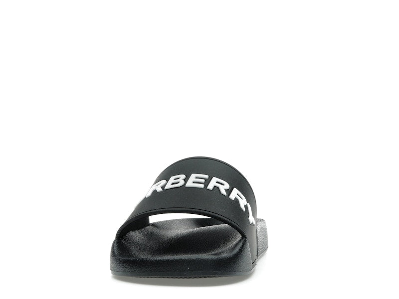 Burberry Logo Slides Black Optic White