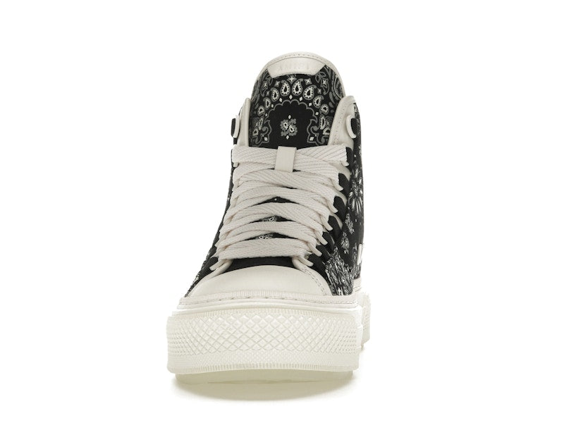 AMIRI Bandana Court Hi-top Sneaker Black White (Women's)