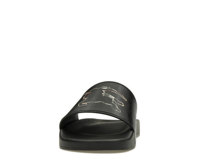 Burberry Check EKD Motif Slide Black