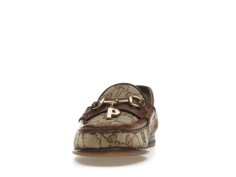 Palace x Gucci GG-P Canvas Horsebit P Charm Beige