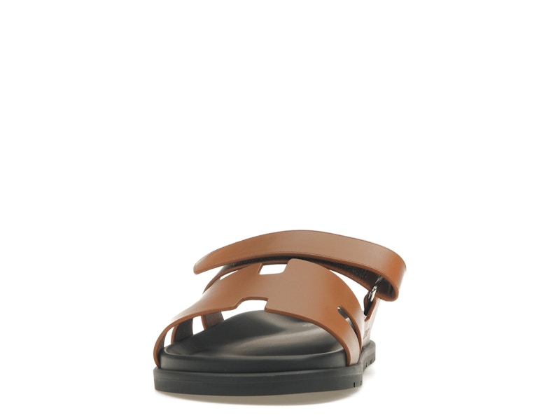 Hermes Chypre Sandal Naturel Black Smooth Calfskin Leather (M)