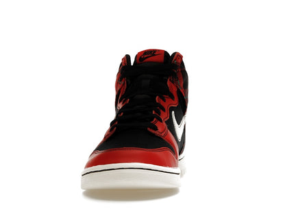 Nike Dunk High SE Tartan Plaid Black University Red
